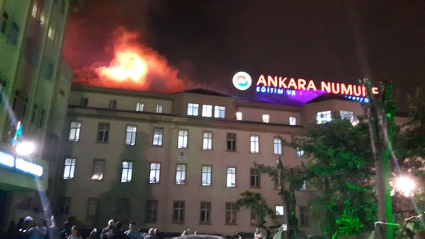 Ankara Numune Hastanesi’nde Yangın!